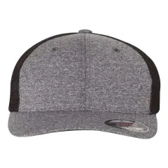 Flexfit&reg; Melange Trucker Cap D Heather Grey/Black