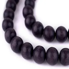 The Bead Chest Natural 14mm Wooden Beads in Grey - Dark for Jewelry Making &ndash; Round Loose Wood Spacer Beads I Approximately 30 Beads