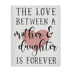Stupell Industries Love Between Mother and Daughter Canvas Wall Art