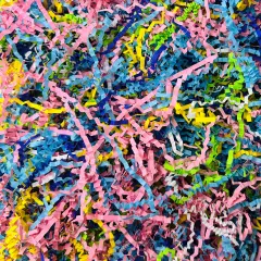 Tree Buddees 1 Pound of Unicorn Themed Crinkle Paper Shred for Easter Grass, Gift Baskets and Packaging