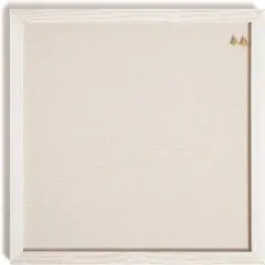 14"x14inch - Rustic Linen Bulletin Board(White)