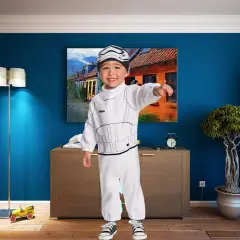 Kids Star Wars SW7 Stormtrooper Costume With Mask and Jumpsuit