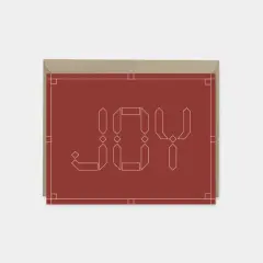 Joy Celebration Cards, Burgundy,