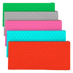 Pencil Pouch PVC 9.5x4.75 w/ Honeycomb Pattern &ndash; 72 Count