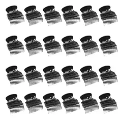 Electric Hot Roller Clip Replacements for Hair Styling (2 Inches, Black, 24 Pack)