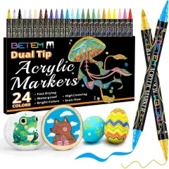 24 Colors Acrylic Paint Markers