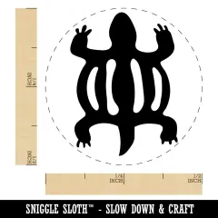 Denkyem Adinkra Crocodile Adaptability Cleverness African Rubber Stamp
