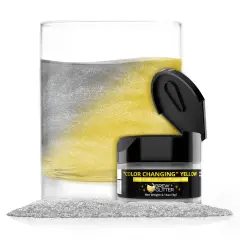 Brew Glitter - Yellow Color Changing Edible Drink Glitter (4g, x1 Flip-Cap Jar) for Beer, Cocktails and Beverages