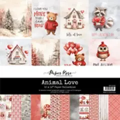 Paper Rose Animal Love 12x12 Paper Collection 31638