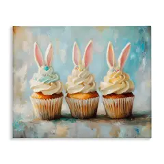 Stupell Industries Festive Bunny Ear Cupcakes Canvas By Franklyn Gregory