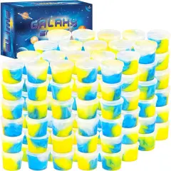 120 Pack Mini Bulk Galaxy Slime Kit