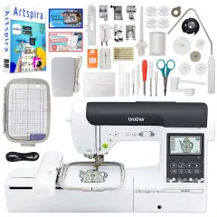 Brother SE2000 Embroidery & Sewing Machine w/ 5" x 7" Hoop & 40+ Accessories