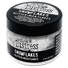 Tim Holtz Distress Glitter and Mica Flakes-Snowflakes