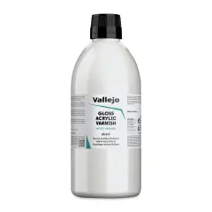 Vallejo Permanent Acrylic Varnish - Gloss, 500 ml