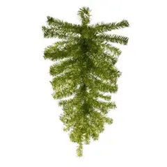 30" Metallic Teardrop Swag, 70 Tips: Lime Green