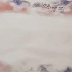 Winter Serenity Designer Printed AIDA Fabric. Canvas for embroidery with an applied backgroundKF-1291A