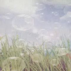 Whispering Meadow Designer Printed AIDA Fabric. Canvas for embroidery with an applied backgroundKF-1089A