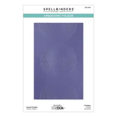 Spellbinders Embossing Folder By Dina Wakley-Lined Circles, Modern Botanicals