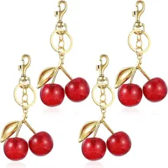 4 Pcs Cherry Bag Charm