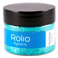 Rolio - 1 Jar Vibrant Holographic Glitter (Sea Green) - 1 oz