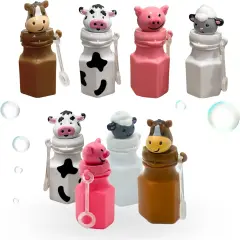 4E's Novelty 24 Pack Farm Animal Bubbles Party Favors - Barnyard Farm Animal Bubbles, Farm Party Favors