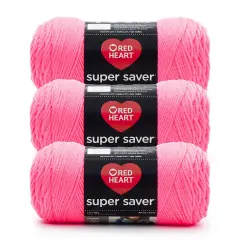 Red Heart Super Saver Yarn 24 Pack-Pretty N' Pink