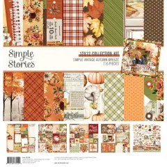 Simple Stories Collection Kit 12"X12"-Simple Vintage Autumn Breeze