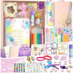 2-Pack DIY Journal Kit for Girls
