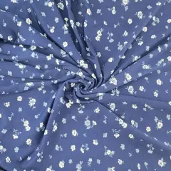 1 Yard Soft Brushed DTY Navy Fabric 58/59" Wide, Fluffy Textured Polyester for Apparel