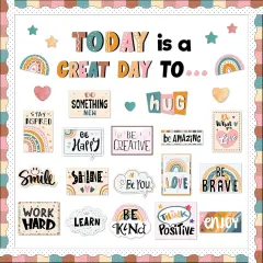 Bulletin Board Set Boho Rainbow Inspiration