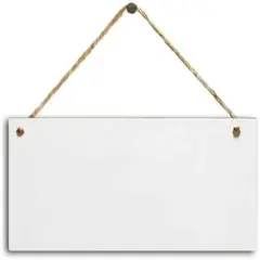 4 Pcs Unfinished Wood Sign Blank Hanging Wooden Plaque DIY Craft-3.93x7.87 inch