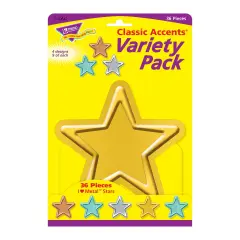 I &hearts; Metal&trade; Stars Classic Accents&reg; Var. Pack, 36 ct
