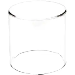 Plymor Clear Acrylic Round Cylinder Display Riser, 4" H x 4" D