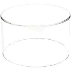 Plymor Clear Acrylic Round Cylinder Display Riser, 4" H x 7" D