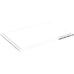 Plymor Clear Acrylic Rectangular Display Base, 12.625" W x 8.625" D x 0.3125" H