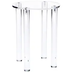 Plymor Clear Acrylic Round 4-Leg Display Riser, 8" H x 6" W