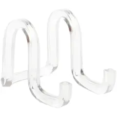 Plymor Clear Acrylic Ribbon-Style Display Easel, 1.875" H x 1.75" W x 2.625" D