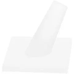 Plymor Frosted Acrylic Ring Finger Display, Single on Square Base, 2" W x 2" D x 1.75" H