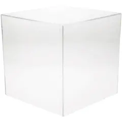 Plymor Clear Acrylic Display Case, 13" x 13" x 13" No Base