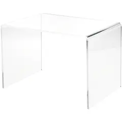 Plymor Clear Acrylic Rectangular Display Riser, 8" H x 12" W x 8" D (1/4" thick)