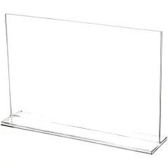 Plymor Clear Acrylic Sign Display / Literature Holder (Top-Load), 11" W x 7" H
