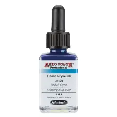 Schmincke Aero Color Professional Airbrush Color - 28 ml, Primary Blue Cyan