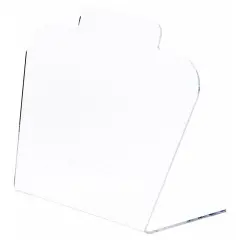 Plymor Clear Acrylic Basic Short Necklace Display Stand, 8.5" W x 4" D x 7.75" H