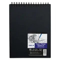 Canson Fanboy Comic-Manga Sketch Book - 8 1/2" x 11", 80 Sheets