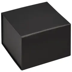 Pack/3: Black Magnetic Closure Gift Box - 5-5/8 x 5-5/8 x 2-1/2"