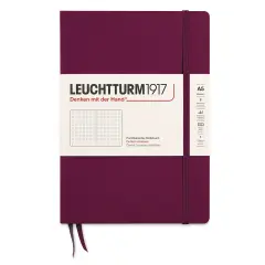 Leuchtturm1917 Dotted Hardbound Notebook - Port Red, 5-3/4" x 8-1/4"