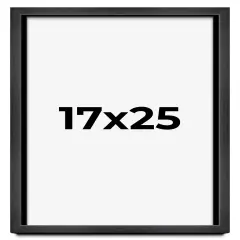 Shadow Box 1" Depth Grey Picture Frame - UV Acrylic, Backing, Hanging Hardware