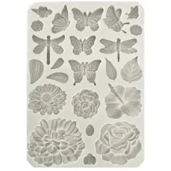 Stamperia Silicone Mold A5-Secret Diary Butterflies & Flowers