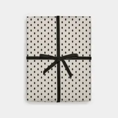 Classic Polka Dot Gift Wrap, Cream