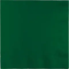 250 pc Bulk Hunter Green Dinner Napkins 3 Ply